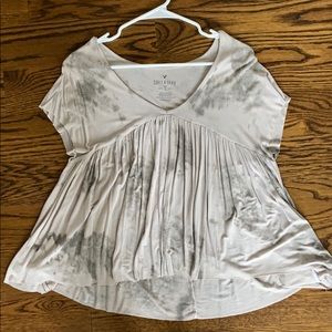 grey wash tie dye tshirt